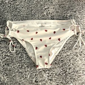 Aeropostale Side-Tie Strawberry Swim Bottoms